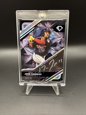 2025 Topps Diamond Icons Jose Ramirez Black Silver Ink Auto #1/10 🔥 Guardians