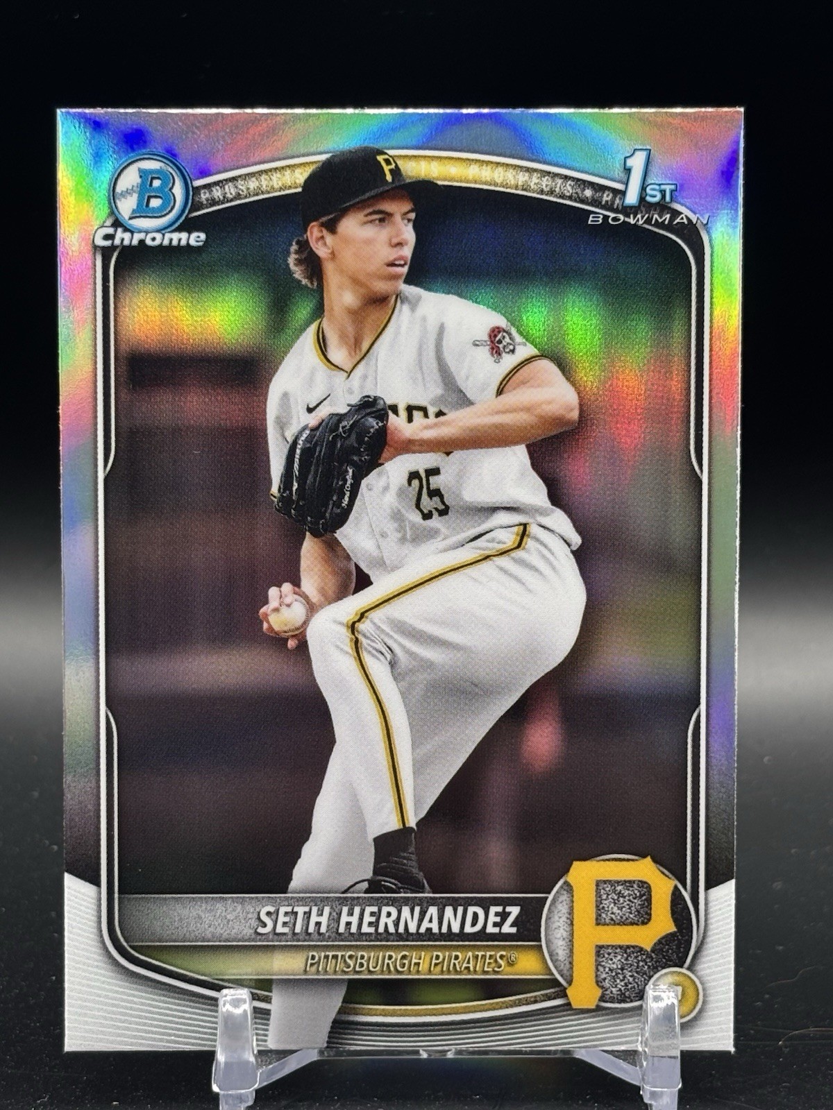 Seth Hernandez 2025 Bowman Draft Chrome 1st Refractor Prospect #BDC-25 Pirates 1