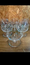 Set of 6 Saint Louis Crystal Cognac Glasses Height 12 cm 