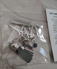 Brand New Hair Stylist Keychain, Sissors,Hair Dryer,Brush,Comb For Hairdresser