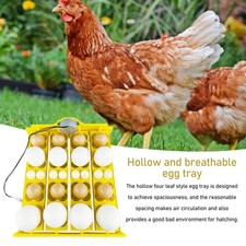 Automatic Egg Turner Incubator Tray Multifunction Egg Turning Tray Yellow 