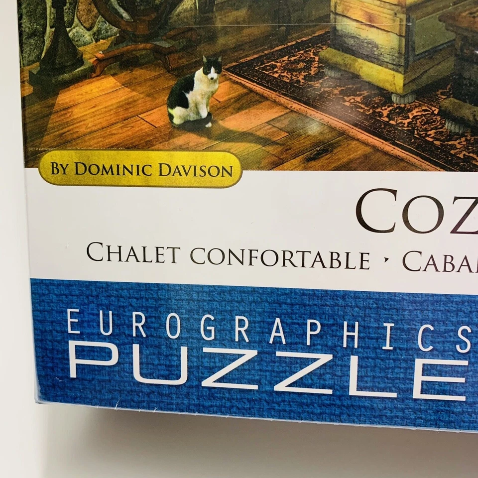 Cozy Cabin Eurographics Jigsaw Puzzle 1000 Pieces Dominic Davison 19x26 NEW - Image 3 of 4