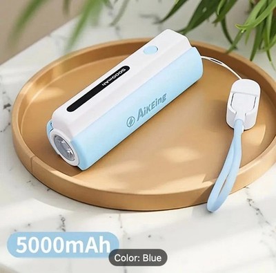 5000mAh Type-C Mini Power Bank with Digital Display for Phone 16/Plus/15 Pro...