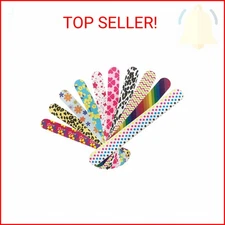 HeeYaa Nail File 10 PCS Professional Double Sided 100/180 Grit Nail Files Emery 