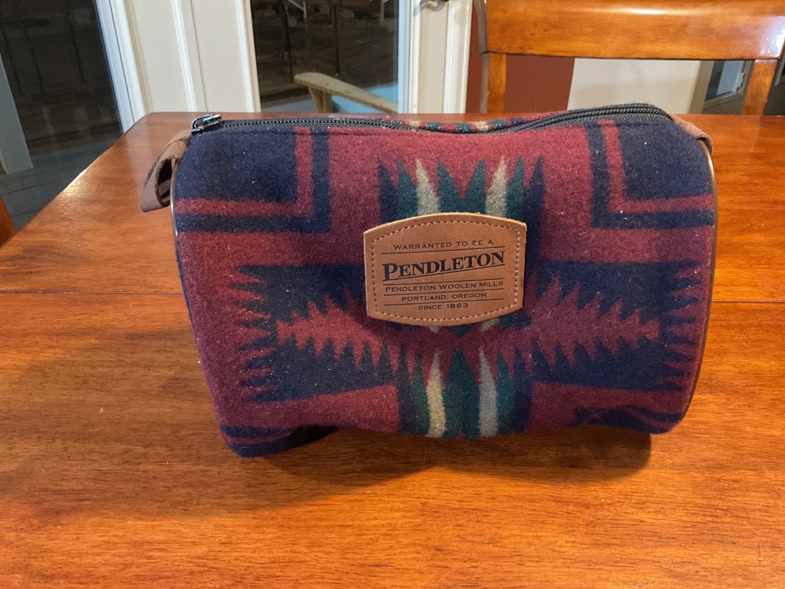 Pendleton Aztec Southwestern Pattern Wool Zippere… - image 1