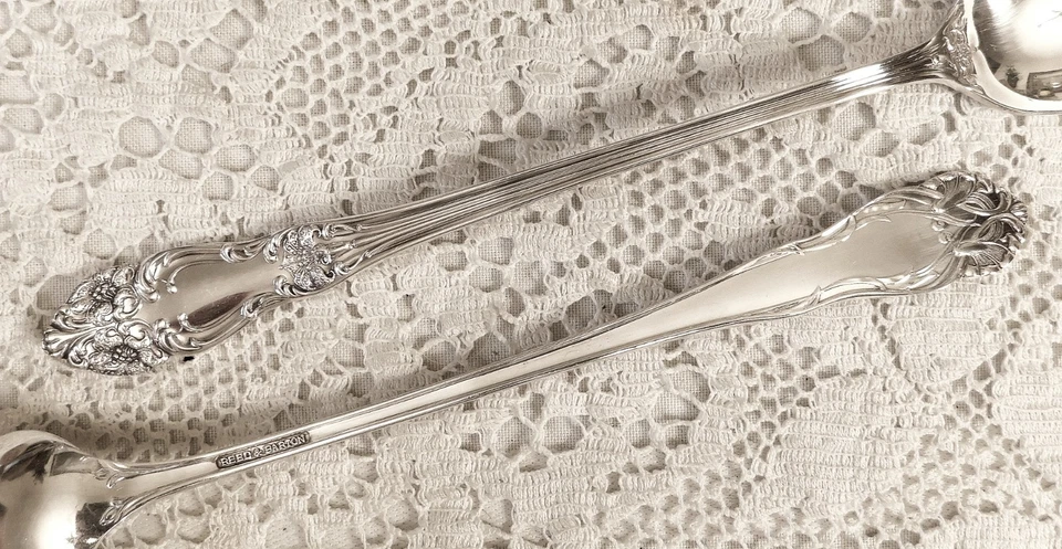 Tiger Lily aka Festivity (1901) ~ 8 - Ice Tea Spoons ~ Reed & Barton Silverplate - Image 4 of 4