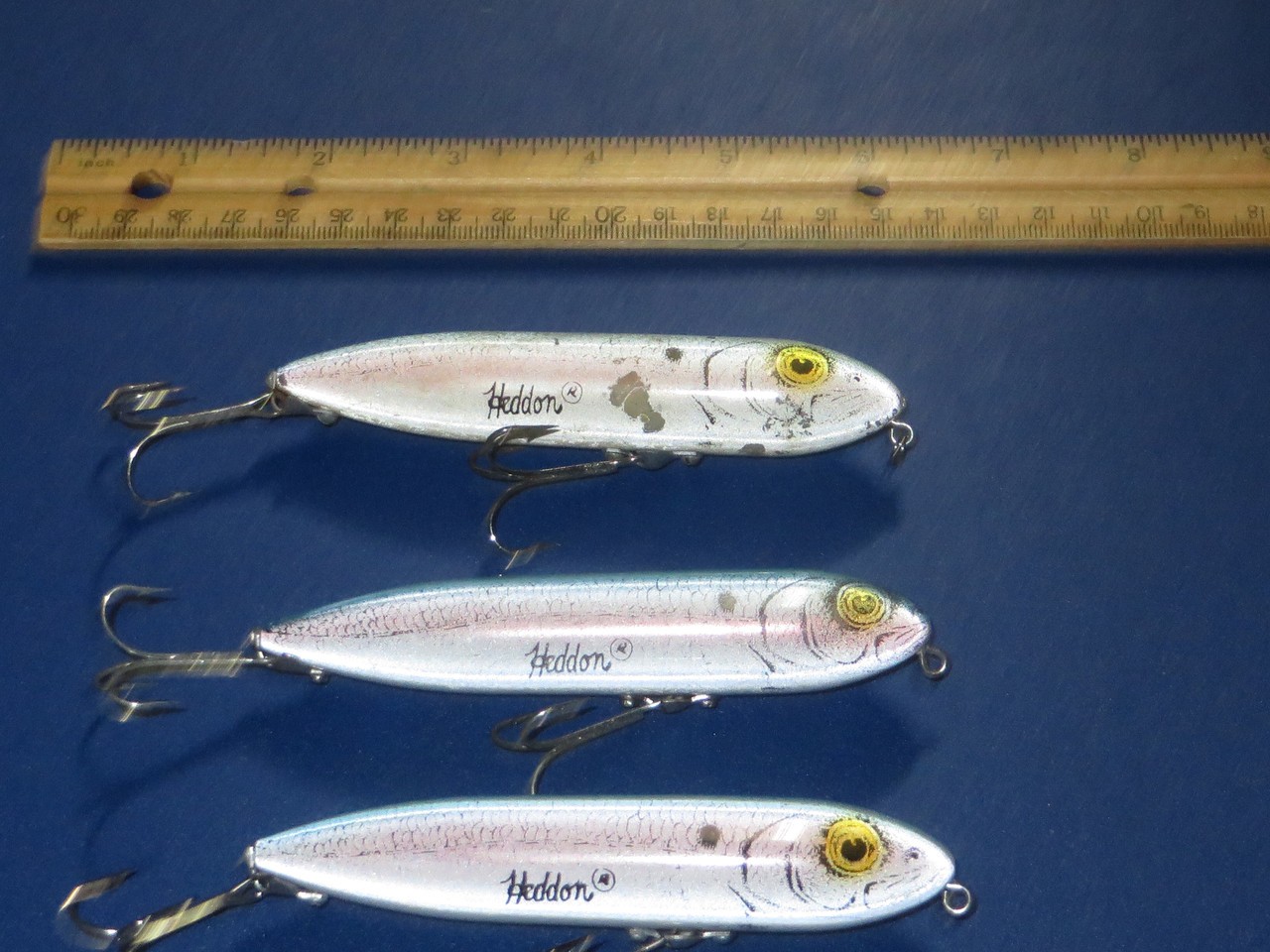 Lot of 3 Heddon Zara Spook Topwater lures Rainbow Trout Gfinish - Image 2