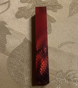 Scarlet Mesh Acrylic Pen Blank 1 Piece-5”