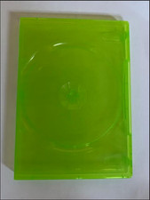 5 Empty Standard Xbox 360 Translucent Green Replacement Games Boxes / 3Z