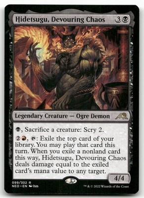 Hidetsugu, Devouring Chaos #99 (LP) Kamigawa Neon Dynasty NEO Magic MTG