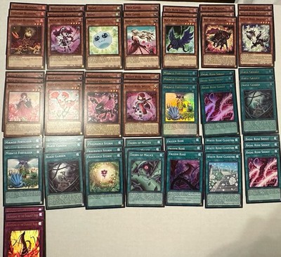 Yugioh Akiza Plant Rose Dragon  Deck Core Legendary 5ds Deck  L5DD 90 Cards