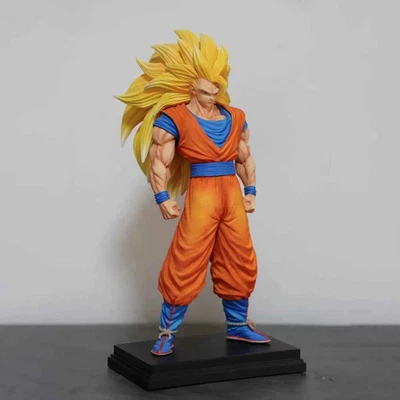 Son Goku Sangoku Super Saiyan 3 Dragon Ball Z Figurine Statue SSJ3 Longs Cheveux - Photo 1/4