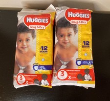 Huggies Snug  Dry Diapers Disney Travel Three Packs - Size 3 16-28lb - 4 Packs