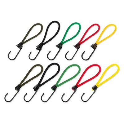 10Pcs Campings Tent Fixations Elastics Stretch Rope with Hook Tent Elastics Rope