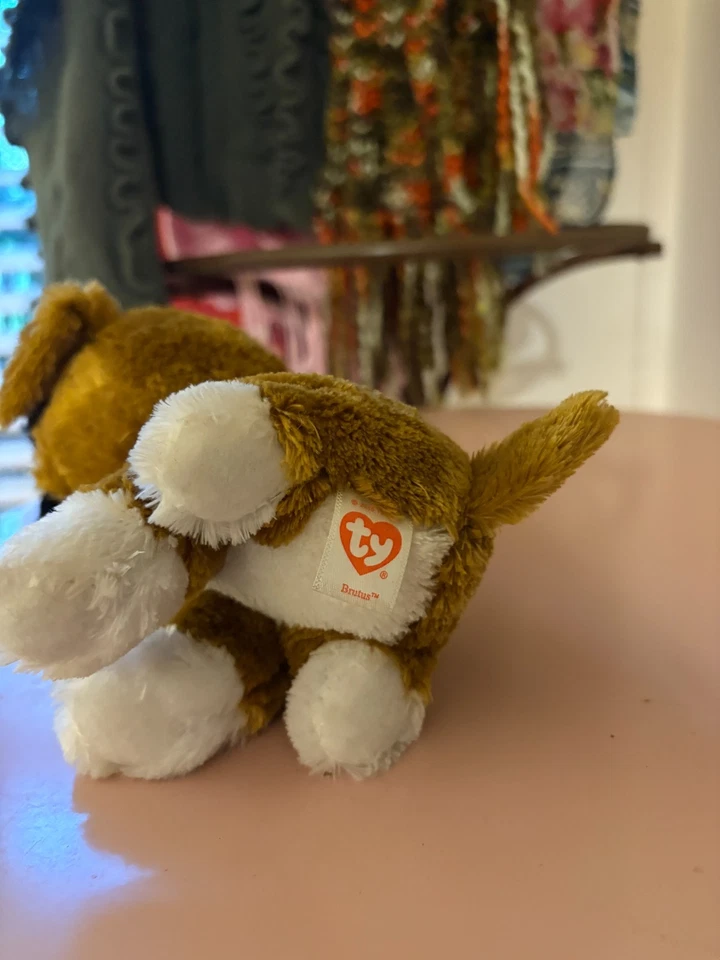 Brutus the dog TY Beanie Boo - brown - good condition - medium size 13in - image 3 of 3