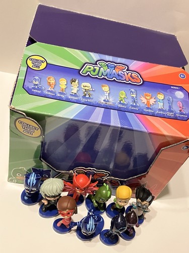 LOTE de 10 figuras bolsas ciegas serie 1 PJ Masks + caja de exhibición original abierta - Imagen 6 de 10