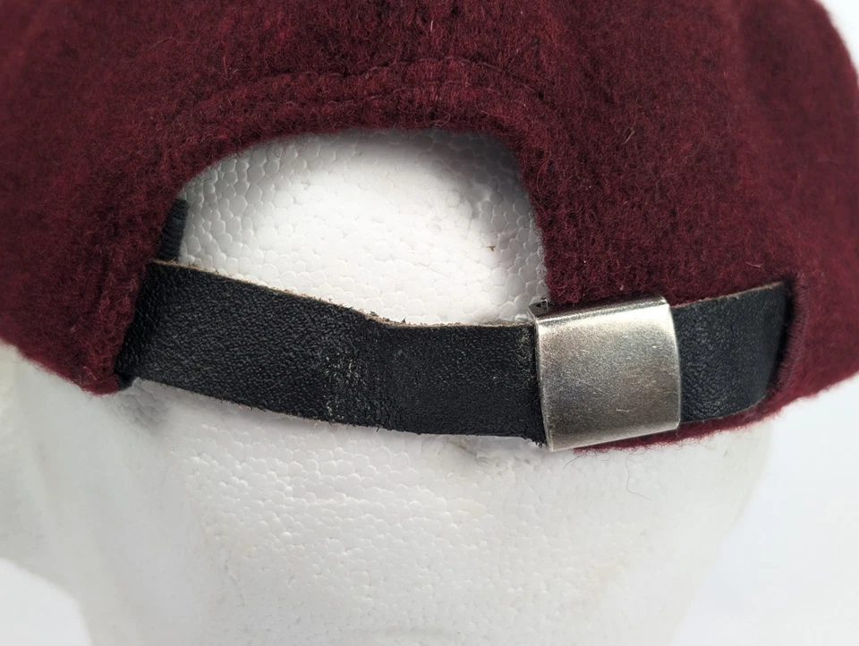 Boné ajustável Chicago Wolves IHL vintage muito raro camurça e lã - marrom/castanho - Imagem 4 de 4