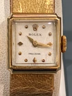 New ListingVintage Ladies ROLEX 18K Yellow Gold Cocktail Watch. Petite Size. Runs.