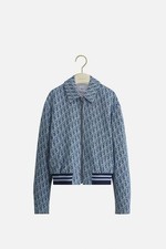 DIOR 4200 Dioriviera Blue Zipped Jacket New  Authentic