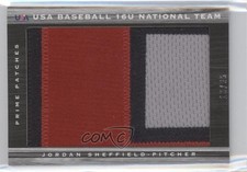 2011 Limited USA Baseball National Teams Prime 10/25 Jordan Sheffield Patch 0p8