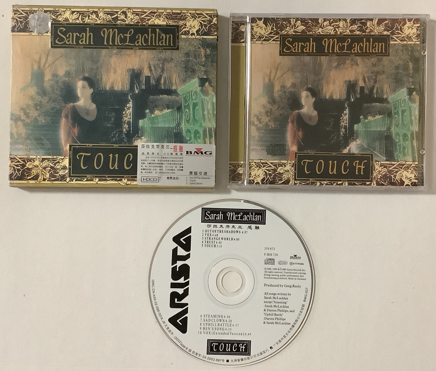 Sarah McLachlan Touch Chinese HDCD Album 2002 Rare With Slipcase