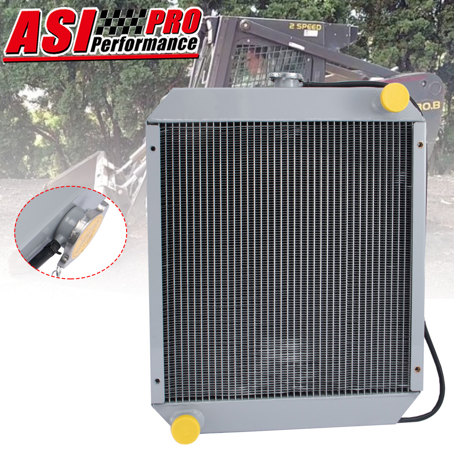 Aluminum Radiator Fit Ford New Holland Skid Steer LS180 L865 L885 LX865 LX885 US