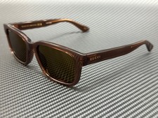 GUCCI GG1583S 004 Brown Transparent Men's Large 56 mm Sunglasses