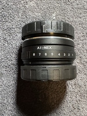 Tilt Adapter For Nikon AI F Lens To Sony E Mount Camera Bodies with OP/Tech Caps