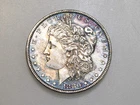 1880-P $1 MORGAN SILVER ONE DOLLAR TONED