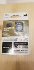 Sony micro SDXC UHS-1 64GB Memory Card with Adapter