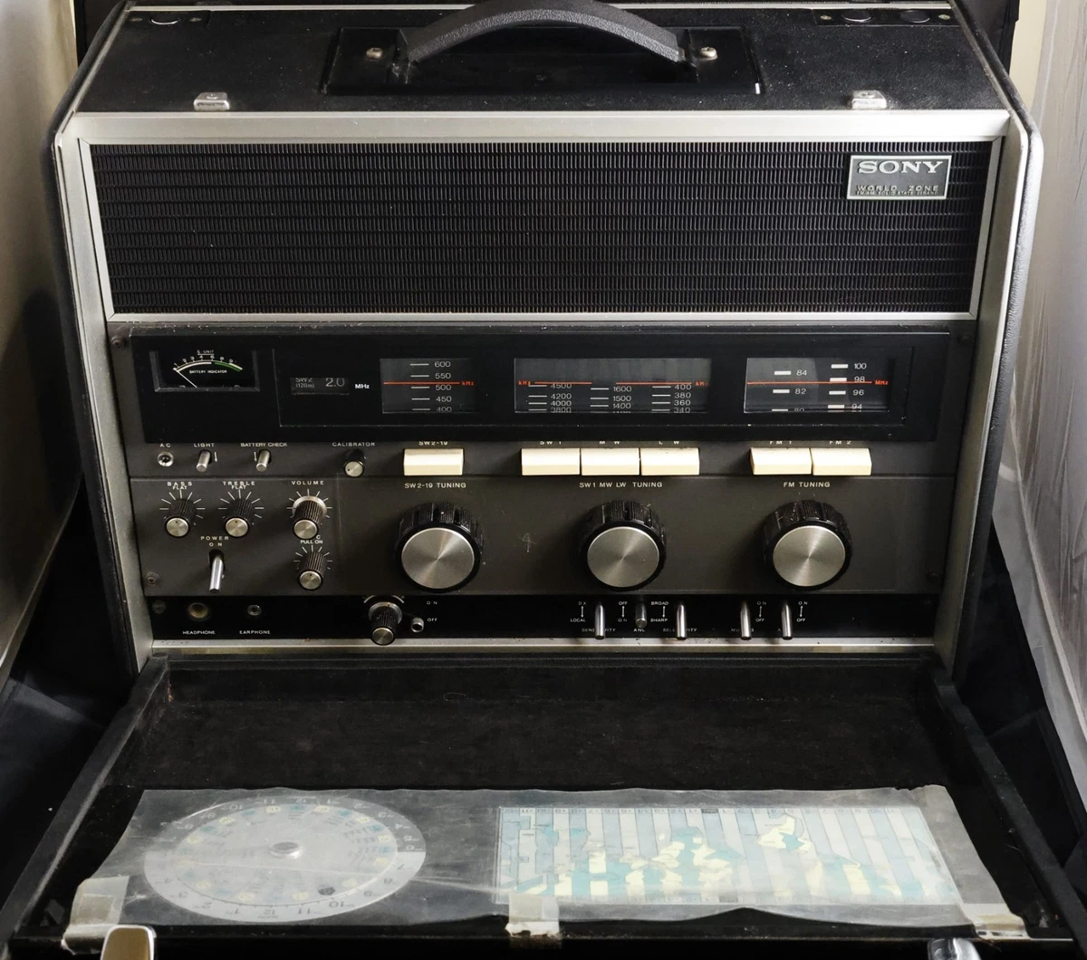 SONY CRF-200 13バンド レシーバー 電源ケーブル付 ジャンク品 SONY