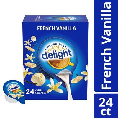 INTERNATIONAL DELIGHT COFFEE CREAMER FRENCH VANILLA SINGLES 24 CT EACH (1)