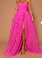 Brand New Beautiful Prom Dress Elle Tulle Gown - Pink Size Xs