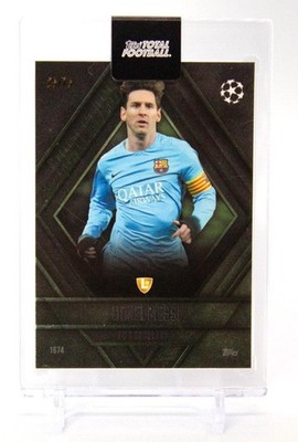 Messi 25/75 Topps Total Football Parallel FC Barcelona serial numbered
