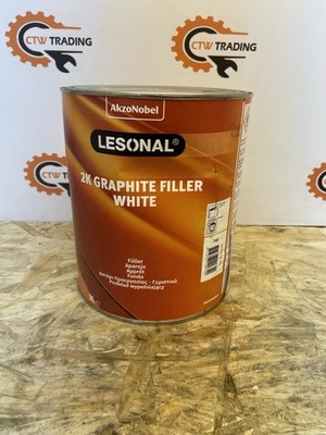 Lesonal 199749 2K Graphite Filler White 2K Graphit Füller Weiss 3l