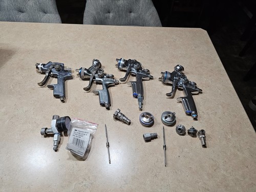sata paint spray guns total of 4. Jet 100b, jet 3000 1.2 and 1.3 and klcp