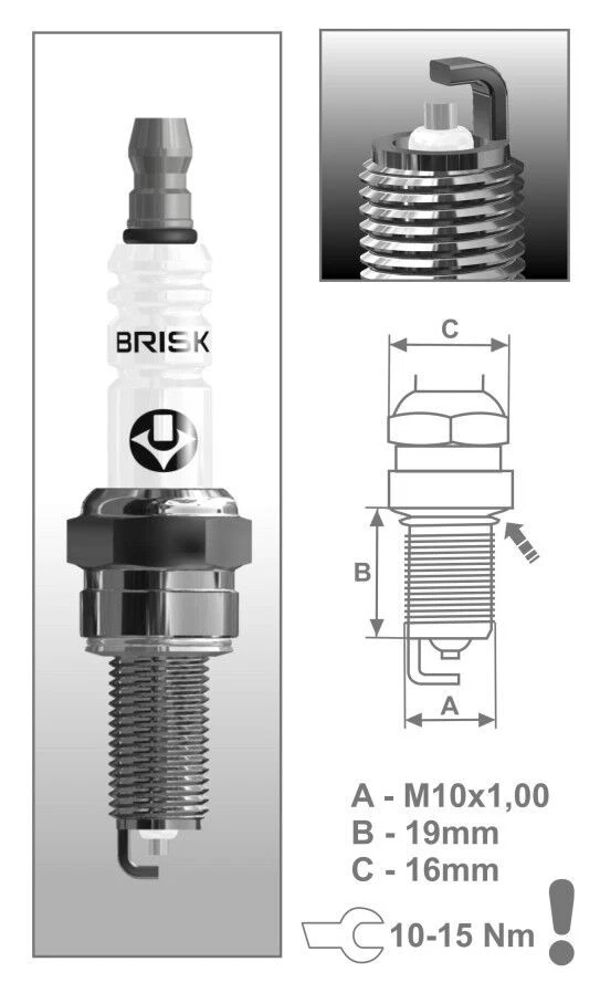 Bujía Premium Plateada para KYMCO AK 550 2023 2024 2025 Foto 2 de 2