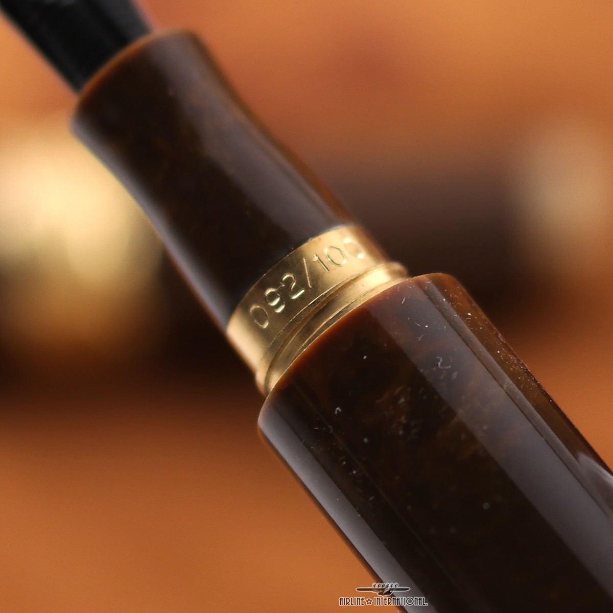 Montegrappa Limited Edition Solid Gold Cigar Fountain Pen #0092