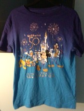 Walt Disney World 50th Anniversary Mickey & Friends Ombre T-Shirt Men's Size S