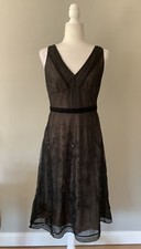Ann Taylor Loft Black Beaded Dress  4
