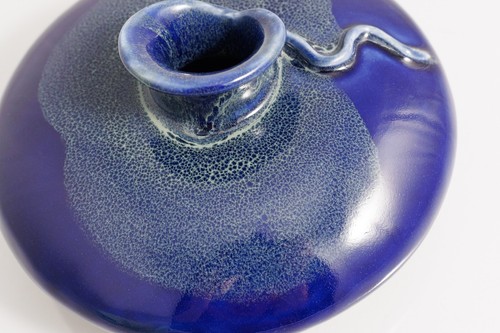 Handmade Slab Built Art Vase with Aussie Kelp Glaze – Made in Melbourne Studio - Picture 3 of 14