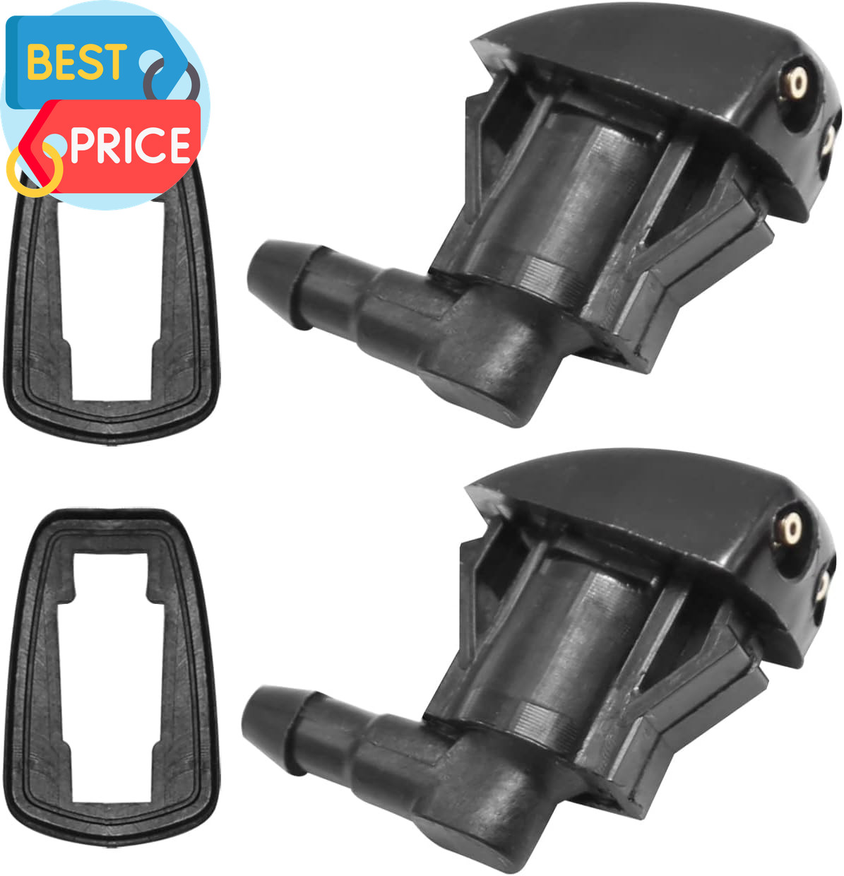 2Pcs Windshield Wiper Washer Nozzle Spray Jet Compatible with Chevrolet Traverse