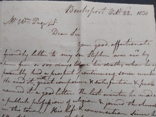Maine: Bucksport 1830 Stampless Cover, Partial Straight Line Cancel to Atkinson - Picture 5 of 7