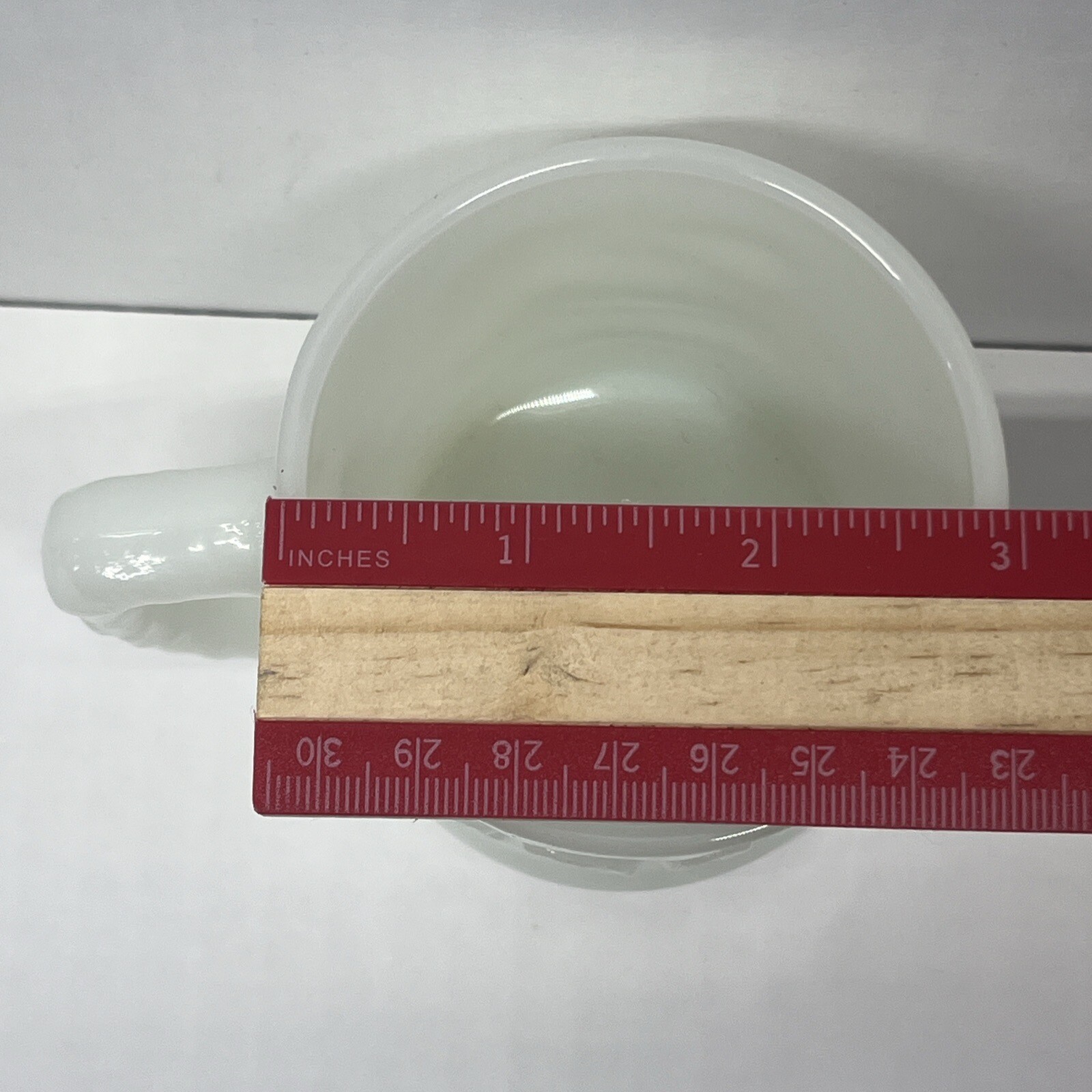 Vintage 1970's  B.C. Comic Grog White Milk Glass Coffee Mug Cup Caveman