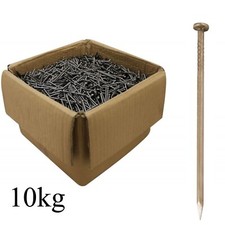 Clavos de alambre redondos galvanizados 10kg cubo 6" 150mm x 6mm 300 aprox