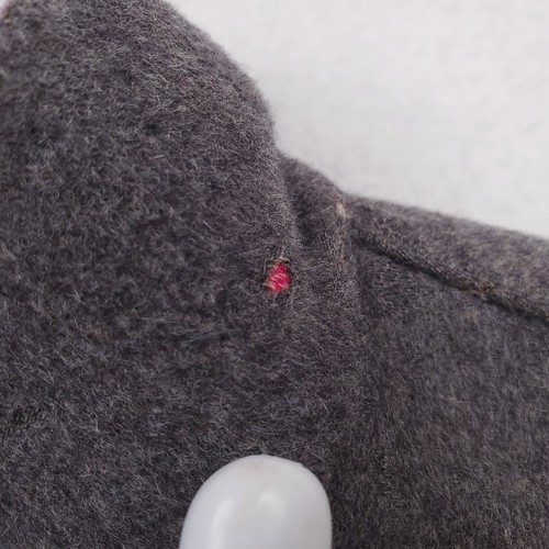 VTG Worth Jacket Womens Petite Medium Gray Pink Alpaca Wool Felted Reversible - Picture 12 of 24