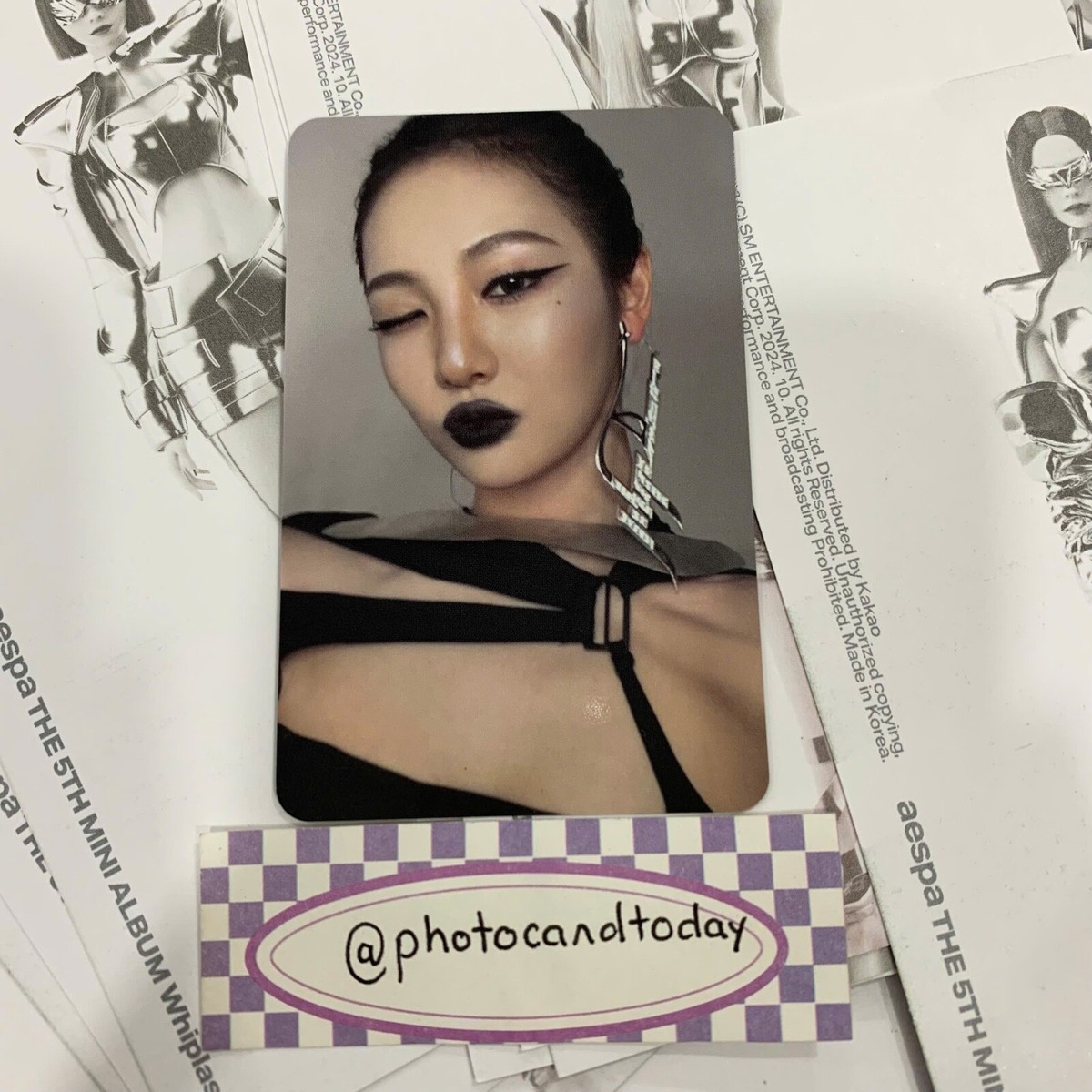 AESPA 5TH MINI ALBUM WHIPLASH ALBUM ALL VERSION PHOTOCARD