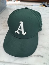 Oakland A's Athletics New Era 59Fifty Batting Practice Cap Size L (7 7/8) Green