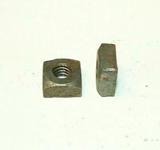 5/16"-18 Square Nuts (Semi-Finished) - Plain Finish - Lot of 50 Pcs. (Rusty)