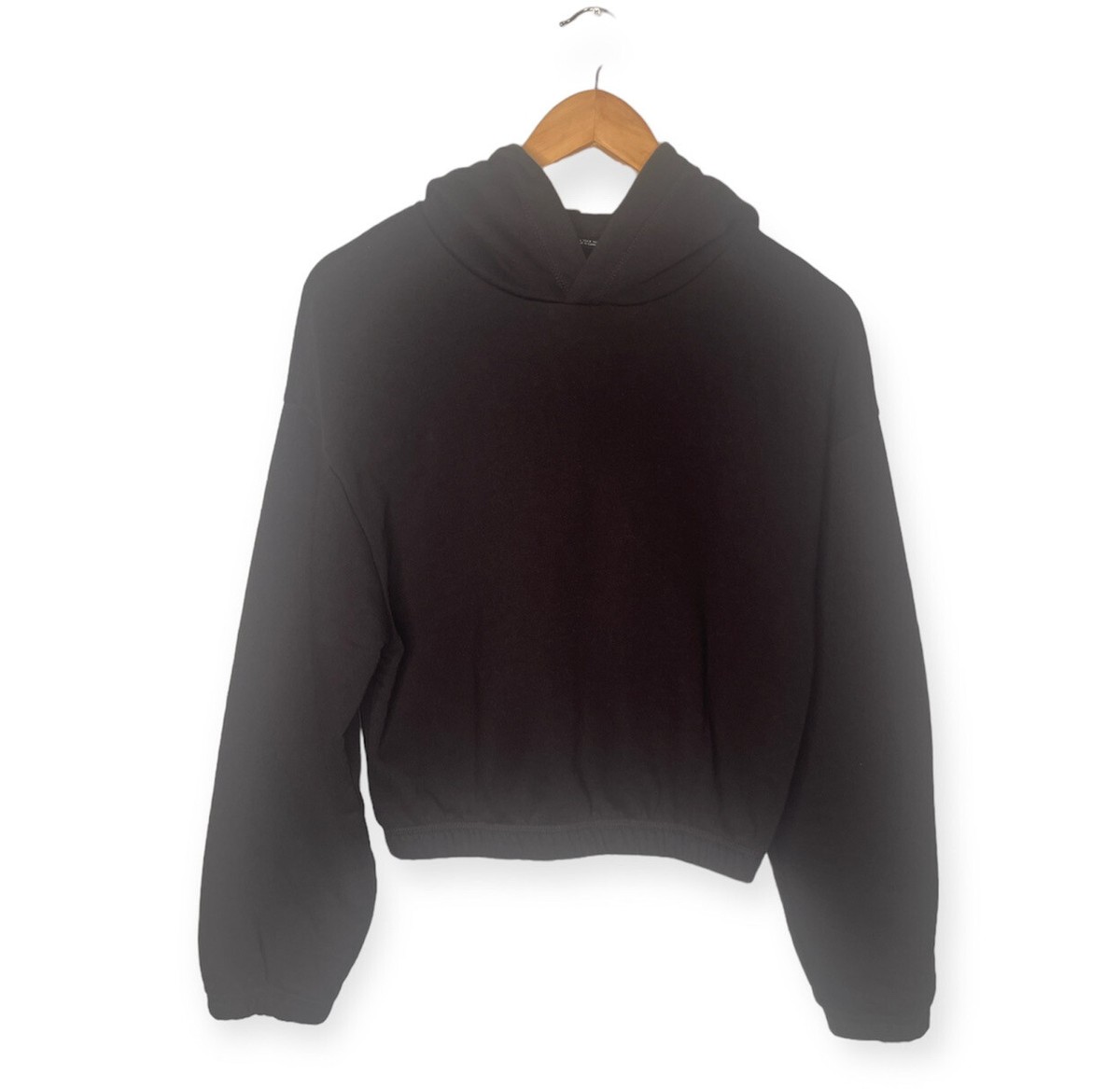 パーカー ZARA - FELIM OPEN NECK CROPPED HOODIE Zara Cropped Hoodie Grey/Tan SZ M | eBay